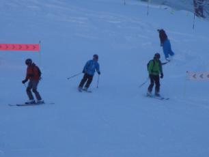 Grands Montets doesn't get much sun at the moment...