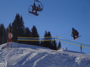 The snowpark at Les Houches