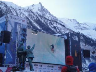 Watching the Freeride World Tour in town on Saturday