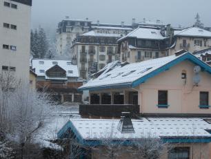 Chamonix town this morning