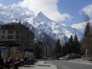 Chamonix town this morning